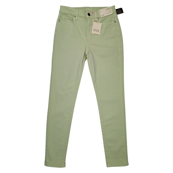 a.n.a Women's High-Rise Ankle Skinny Jeans Green Size 2 - Picture 1 of 10